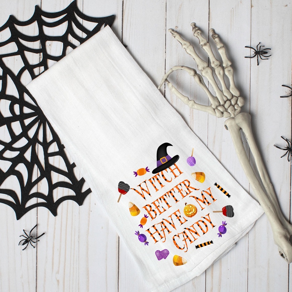 Witch Better have My Candy Waffle Weave Towel